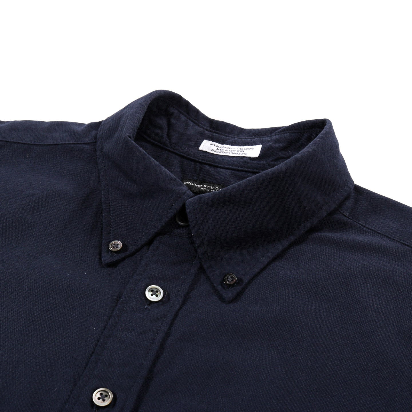 ENGINEERED GARMENTS 19 CENTURY BD SHIRT DK NAVY COTTON OXFORD