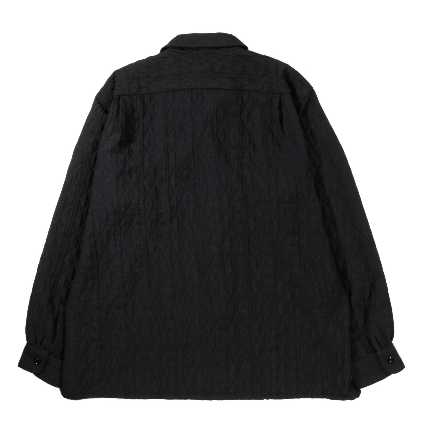 ENGINEERED GARMENTS CLASSIC SHIRT BLACK POLY GEO QUILT