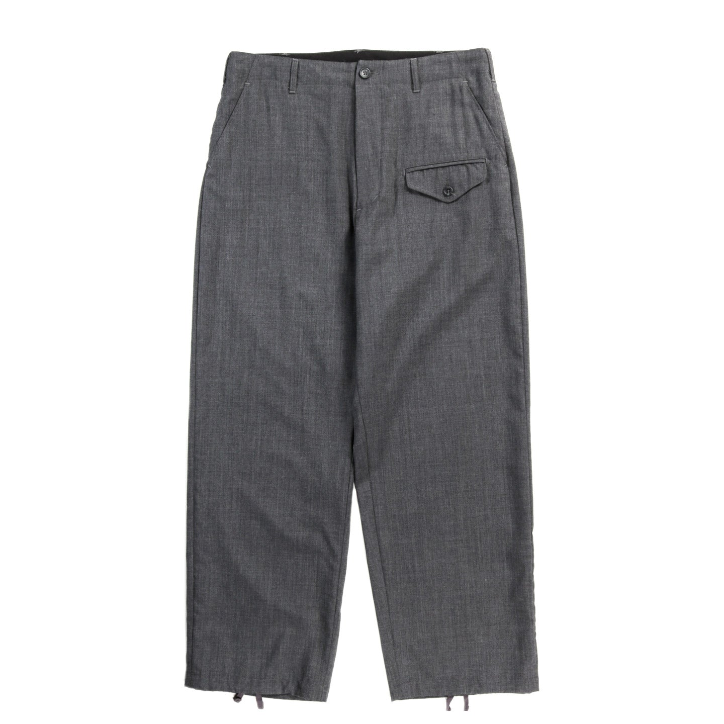 ENGINEERED GARMENTS GURKHA PANT CHARCOAL TROPICAL WOOL