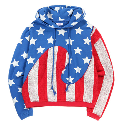 ERL STARS AND STRIPES SWIRL HOODIE