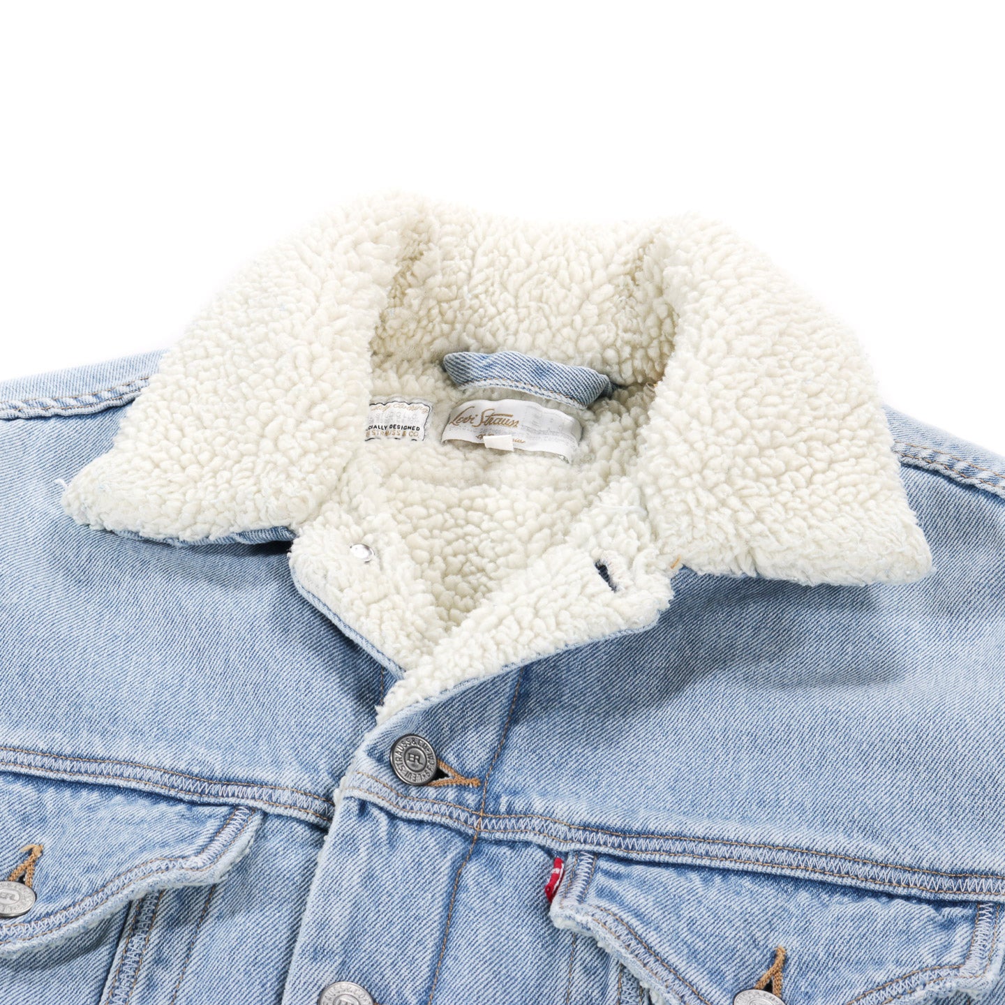 ERL LEVI'S SHERPA DENIM DUSTER