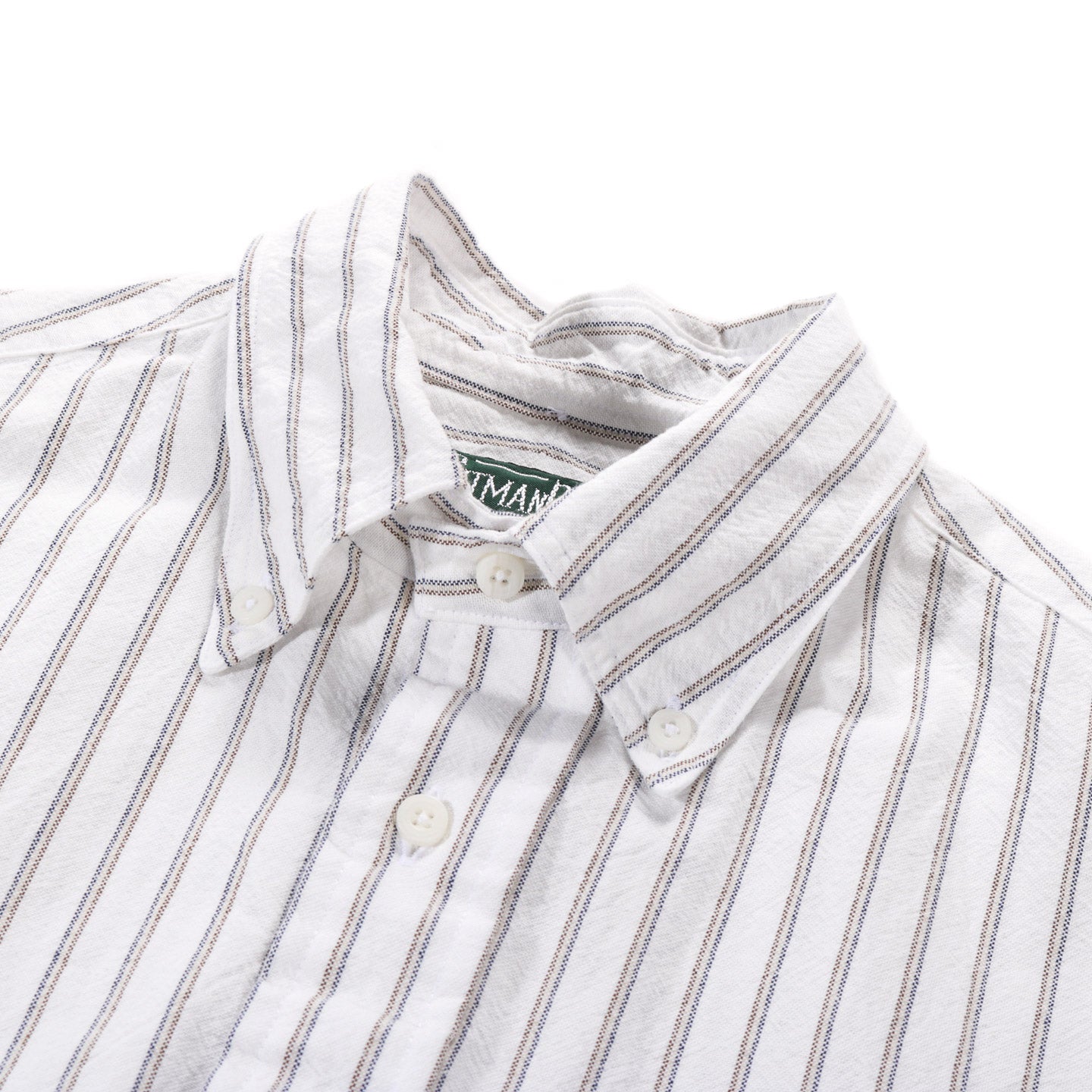 GITMAN VINTAGE BUTTON DOWN WHITE JAPANESE STRIPED OXFORD