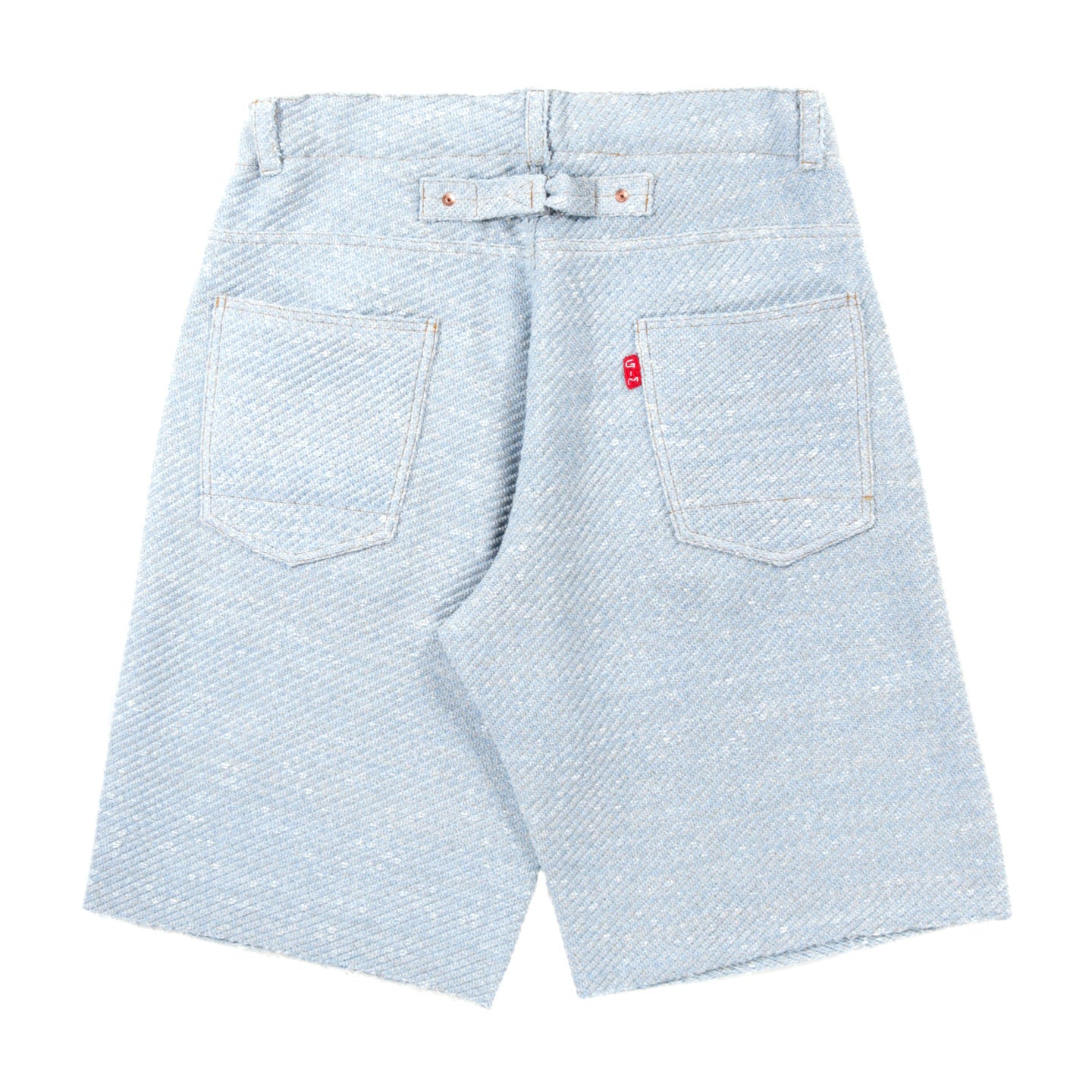 GIM CONTEXT KNITTED DENIM SHORTS LIGHT BLUE