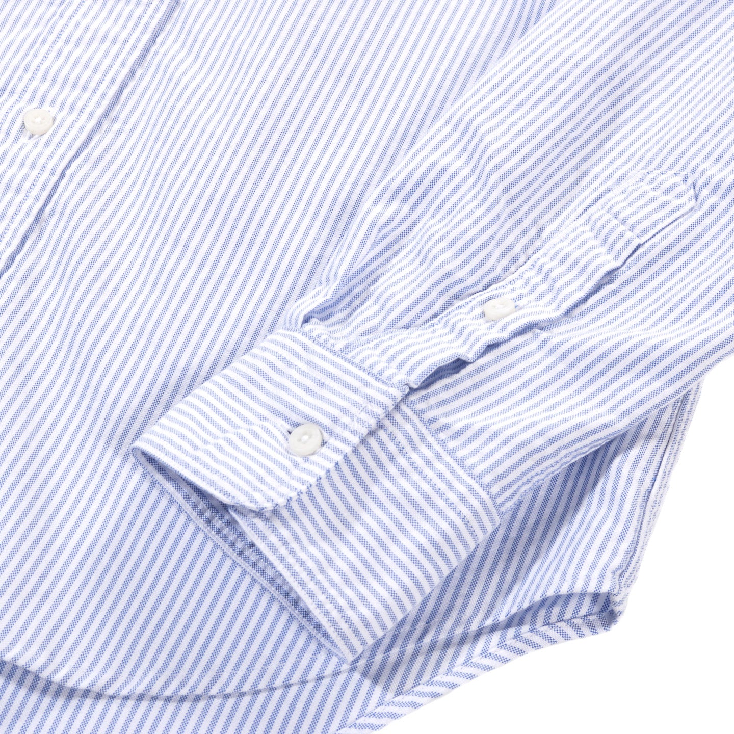 GITMAN VINTAGE BUTTON DOWN CLASSIC BLUE STRIPE OXFORD