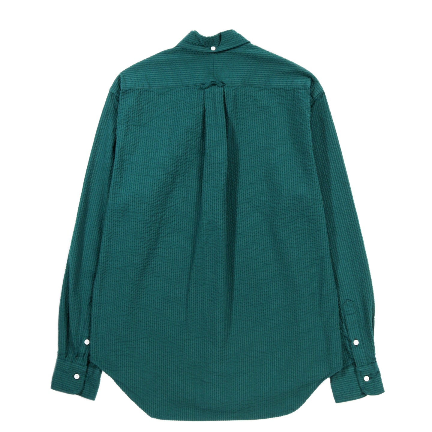 GITMAN VINTAGE BUTTON DOWN JUNEBUG GREEN SEERSUCKER