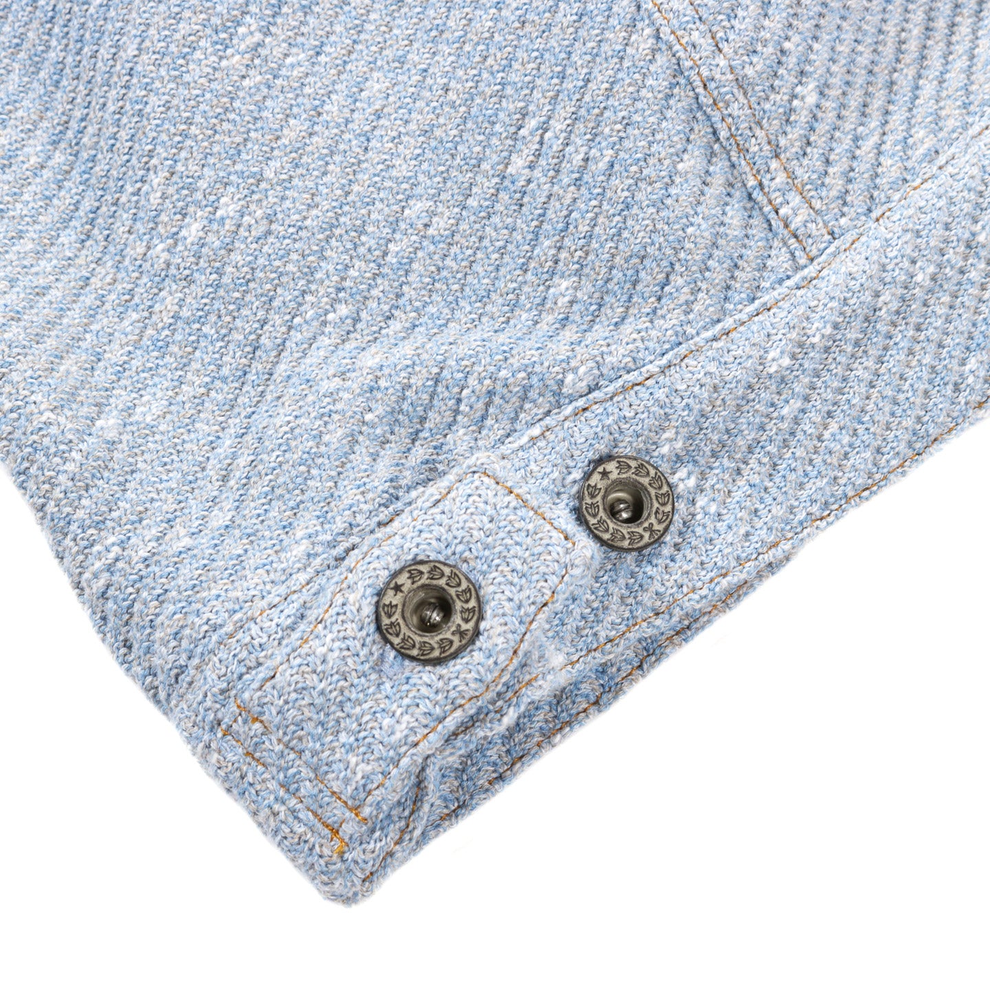 GIM CONTEXT KNITTED DENIM JACKET LIGHT BLUE
