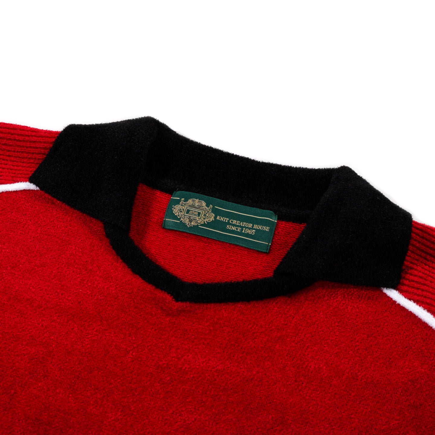 GIM CONTEXT KNITTED FOOTBALL SKIPPER POLO RED