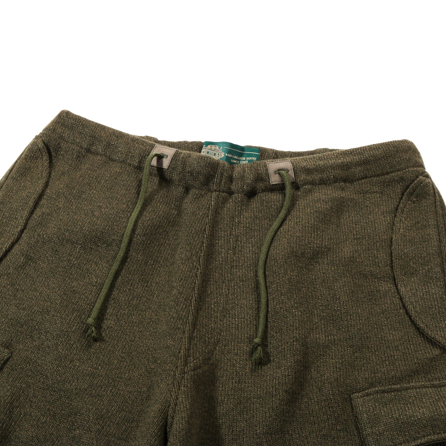 GIM CONTEXT KNITTED ARMY PANTS OLIVE