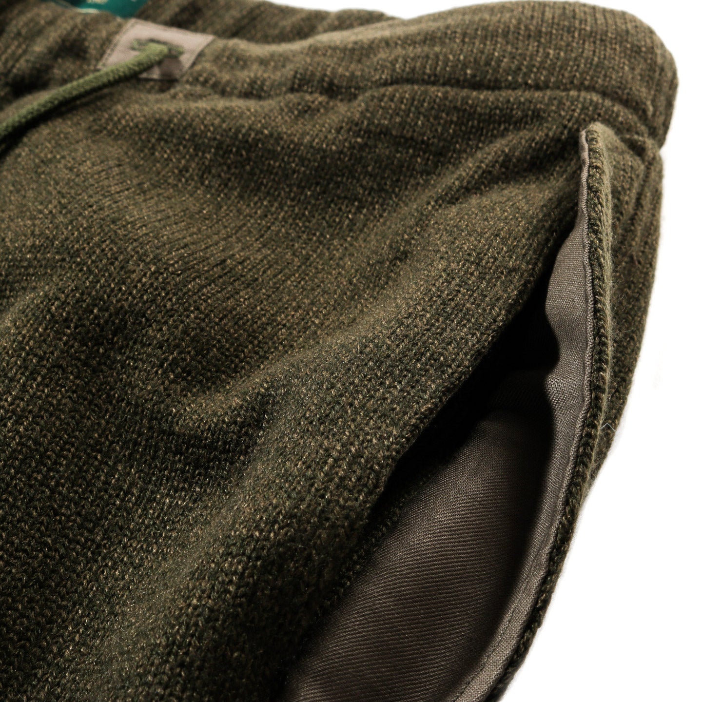 GIM CONTEXT KNITTED ARMY PANTS OLIVE