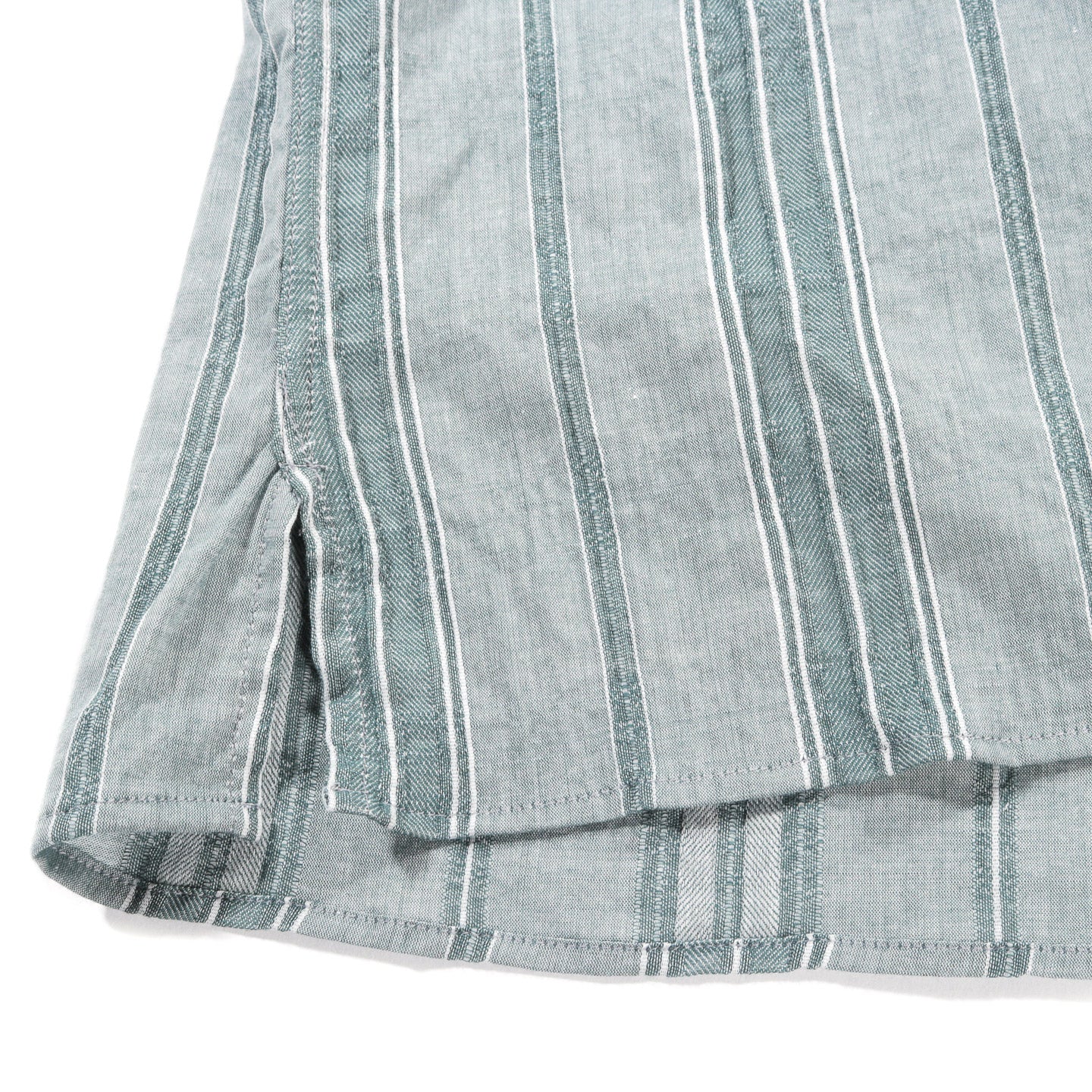 GITMAN VINTAGE CAMP SHIRT GREEN JAPANESE DOBBY