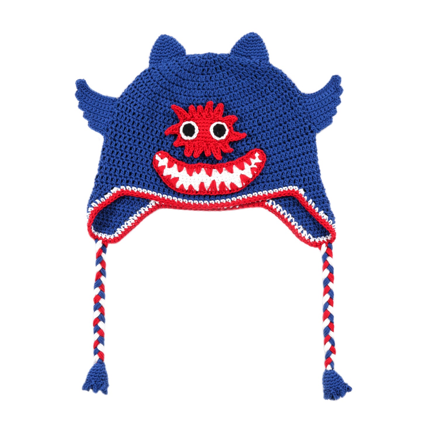 GIM CONTEXT CROCHET MONSTER KNIT CAP BLUE