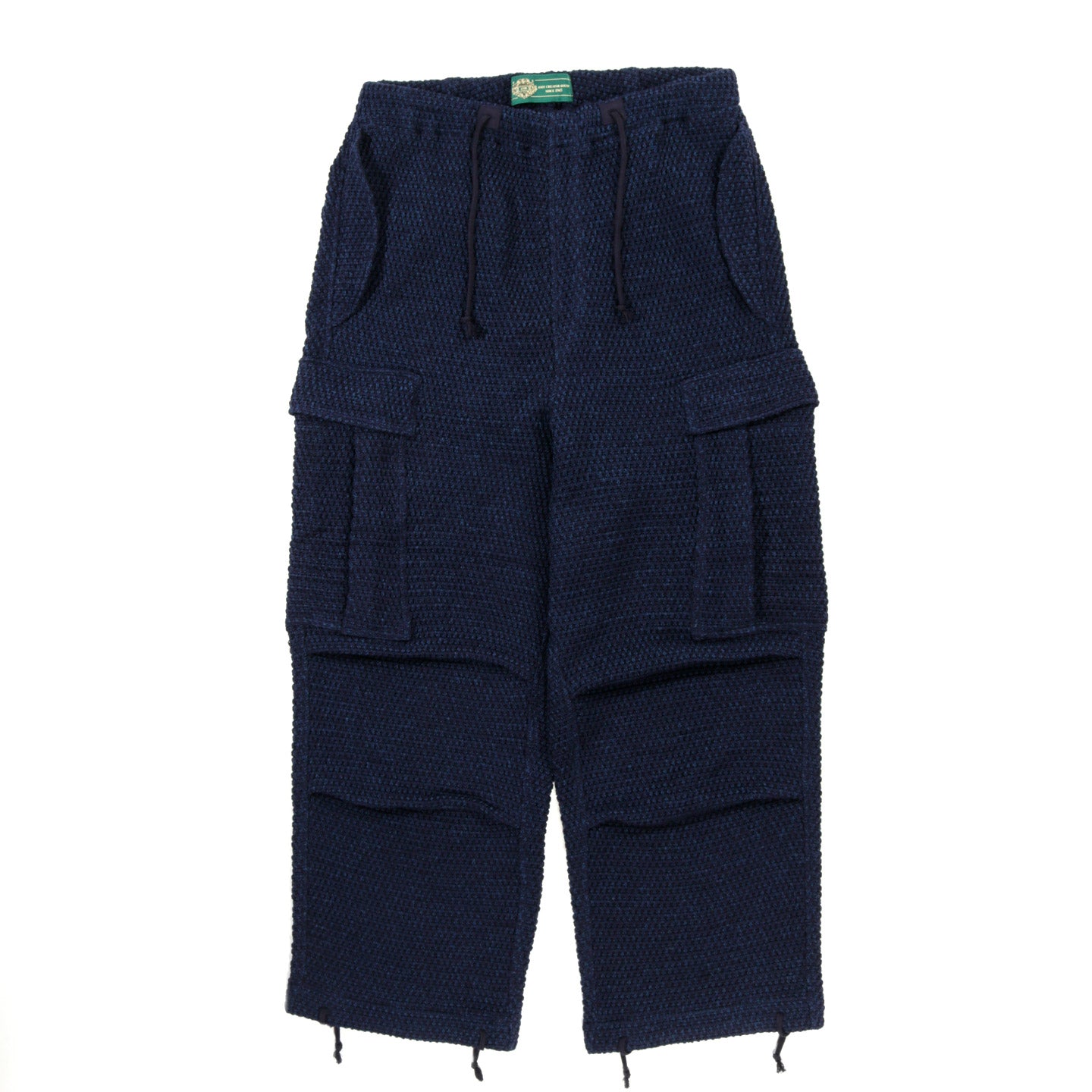 GIM CONTEXT CHUNKY KNITTED ARMY PANTS NAVY