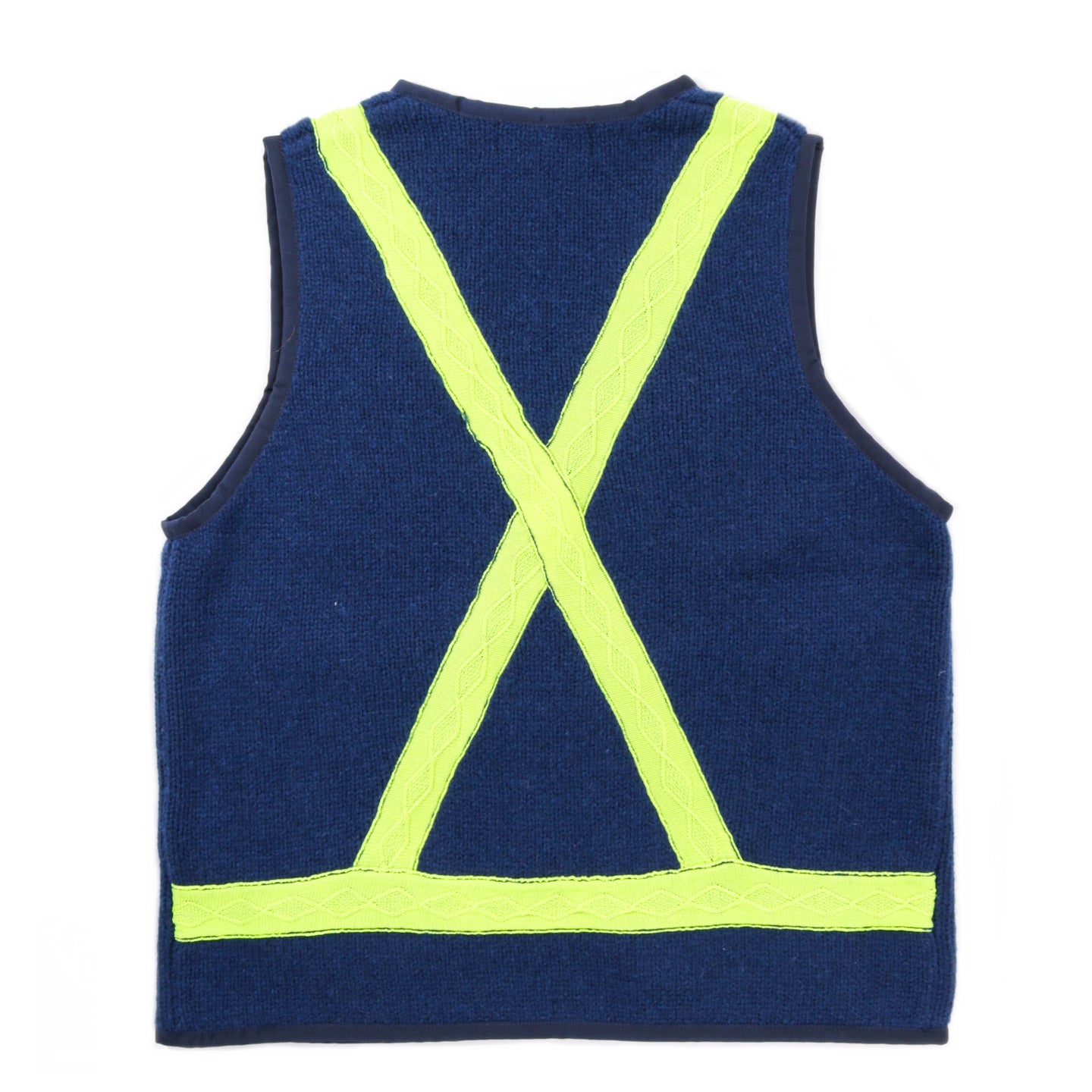 GIM CONTEXT KNITTED REFLECTOR VEST BLUE