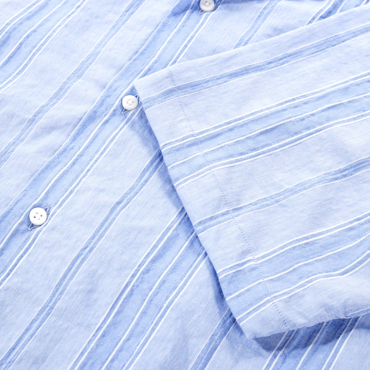 GITMAN VINTAGE CAMP SHIRT BLUE JAPANESE DOBBY