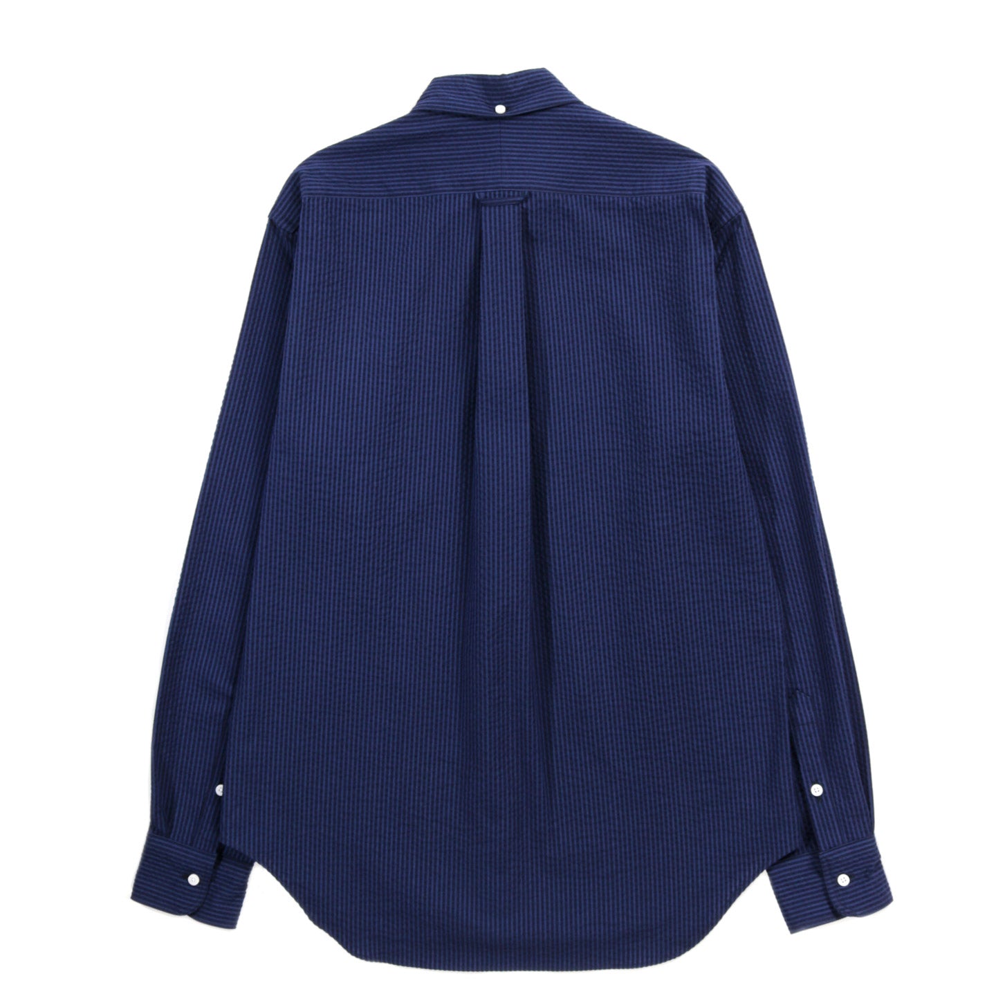 GITMAN VINTAGE BUTTON DOWN INDIGO SEERSUCKER