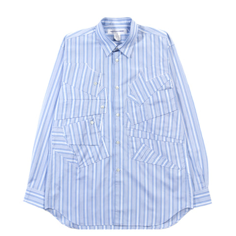 COMME DES GARCONS SHIRT B051 SHIRT BLUE STRIPE