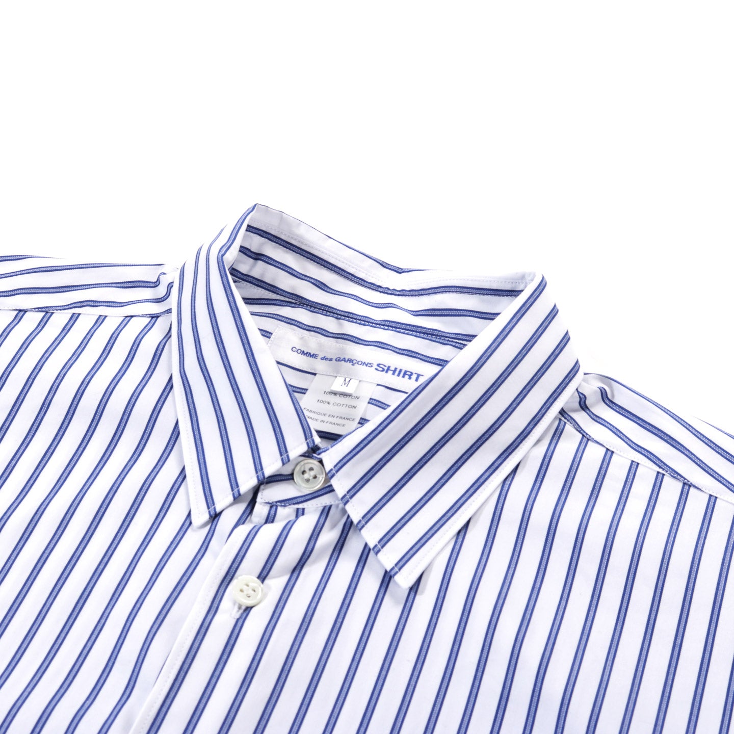 COMME DES GARCONS SHIRT FOREVER B115 WIDE CLASSIC BLUE STRIPE