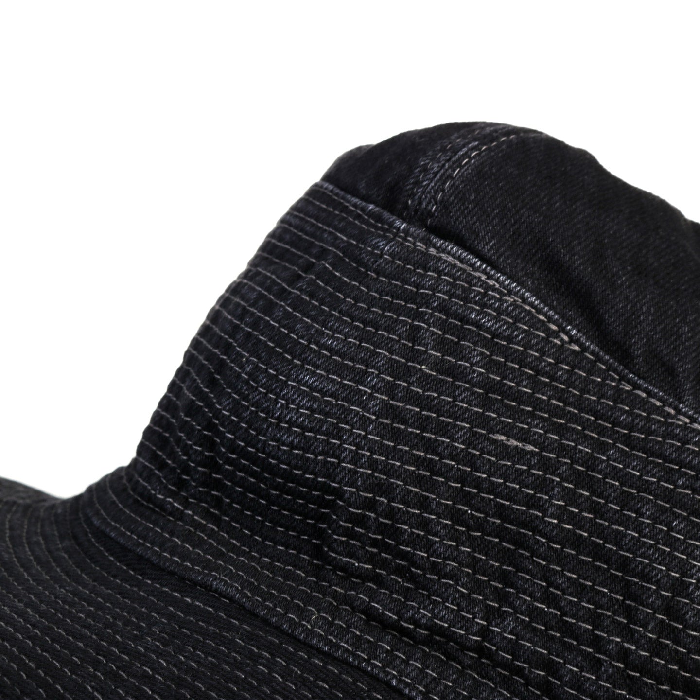 KAPITAL 11.5OZ DENIM THE OLD MAN AND THE SEA HAT BLACK X BLACK