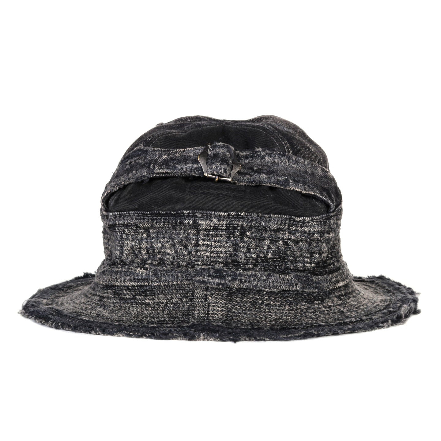 KAPITAL 11.5OZ DENIM THE OLD MAN AND THE SEA HAT CRASH REMAKE BLACK X BLACK