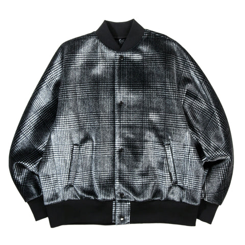 N.HOOLYWOOD 2242-BL01 VARSITY JACKET BLACK CHECK