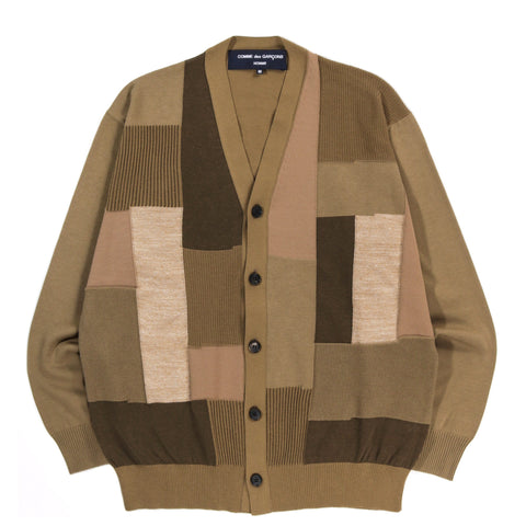 COMME DES GARCONS HOMME N001 CARDIGAN KHAKI