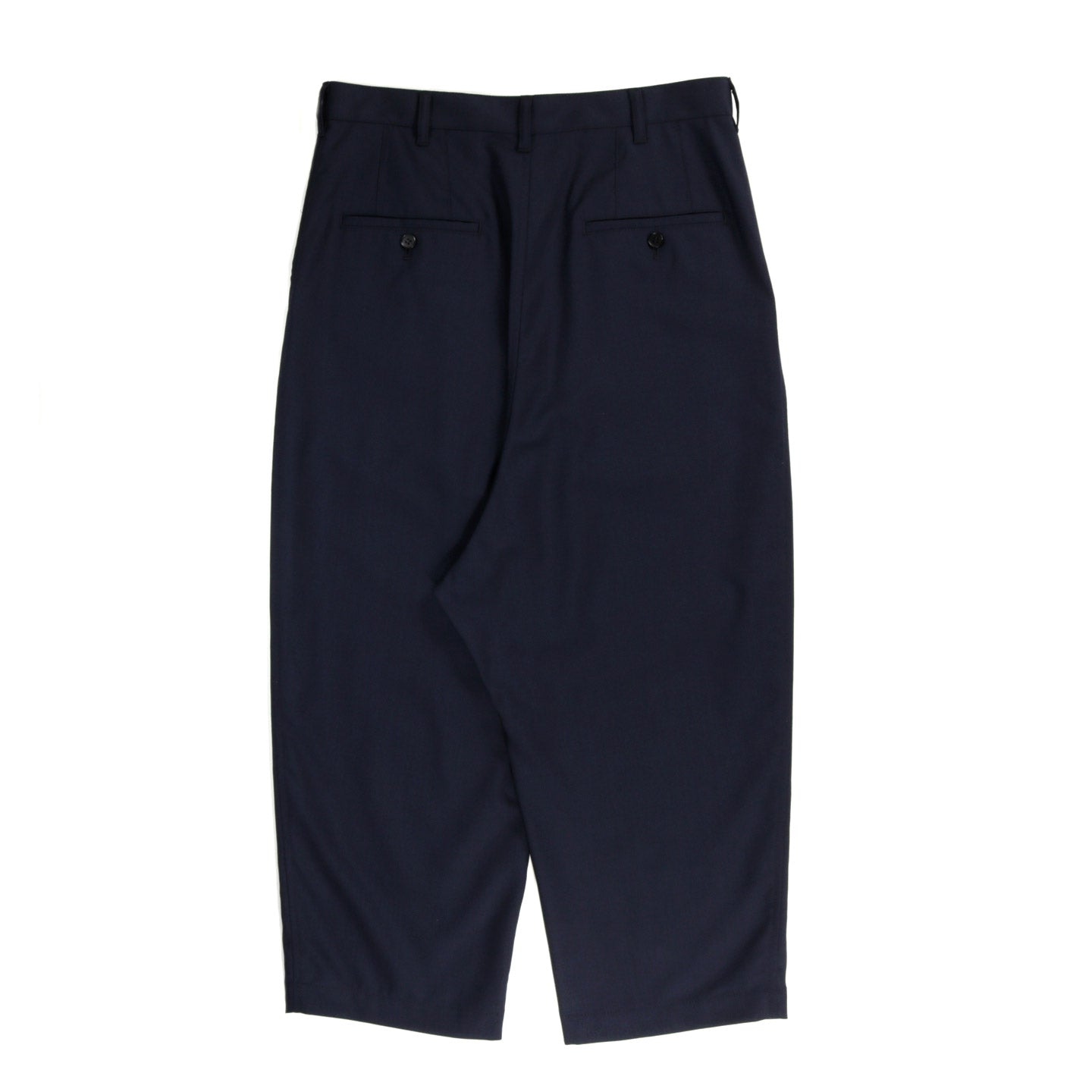 COMME DES GARCONS HOMME P102 PLEATED SUIT PANT NAVY