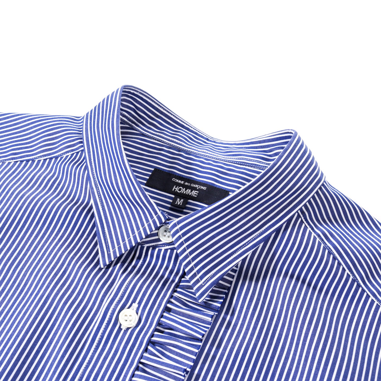 COMME DES GARCONS HOMME B006 STRIPE SHIRT BLUE