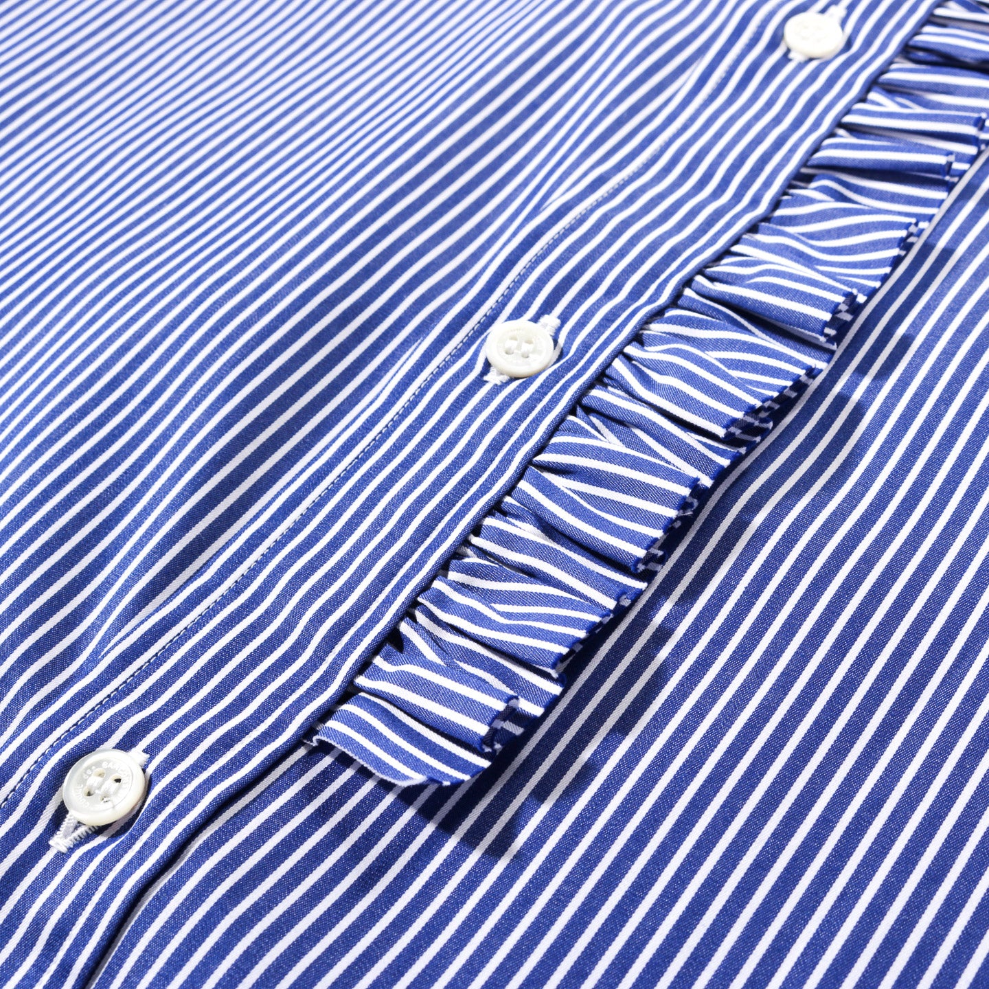 COMME DES GARCONS HOMME B006 STRIPE SHIRT BLUE