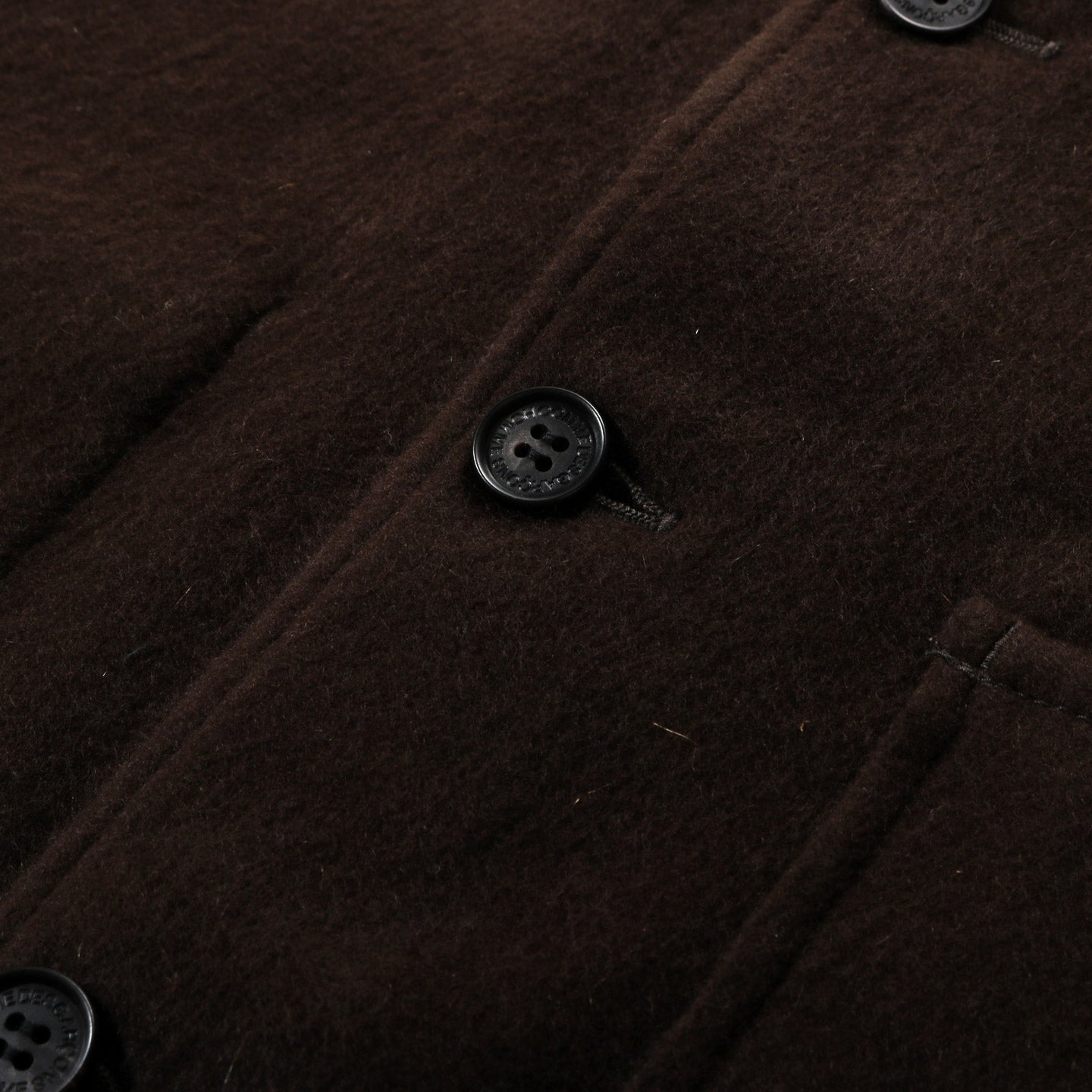 COMME DES GARCONS HOMME B028 WOOL SHIRT JACKET BROWN