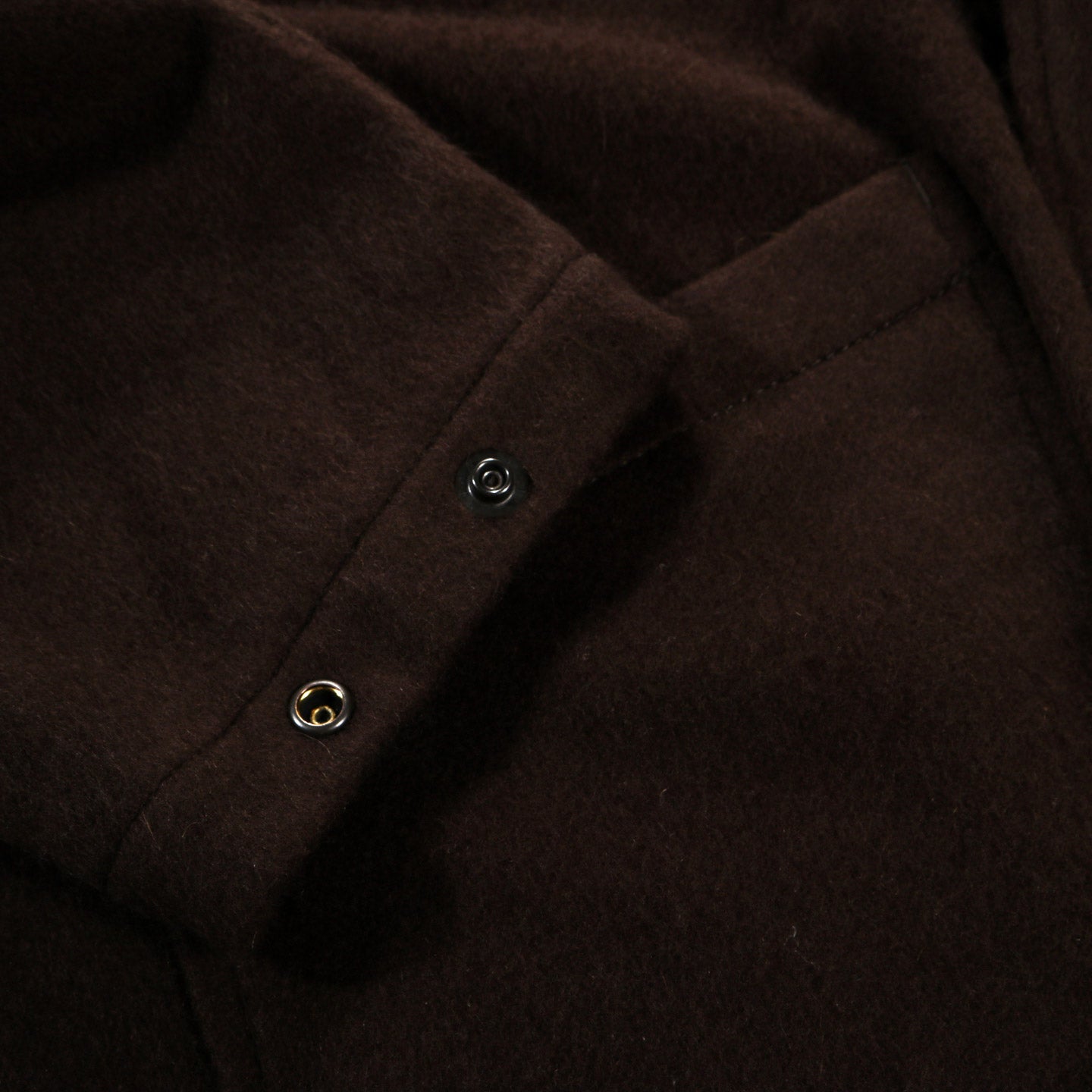 COMME DES GARCONS HOMME B028 WOOL SHIRT JACKET BROWN
