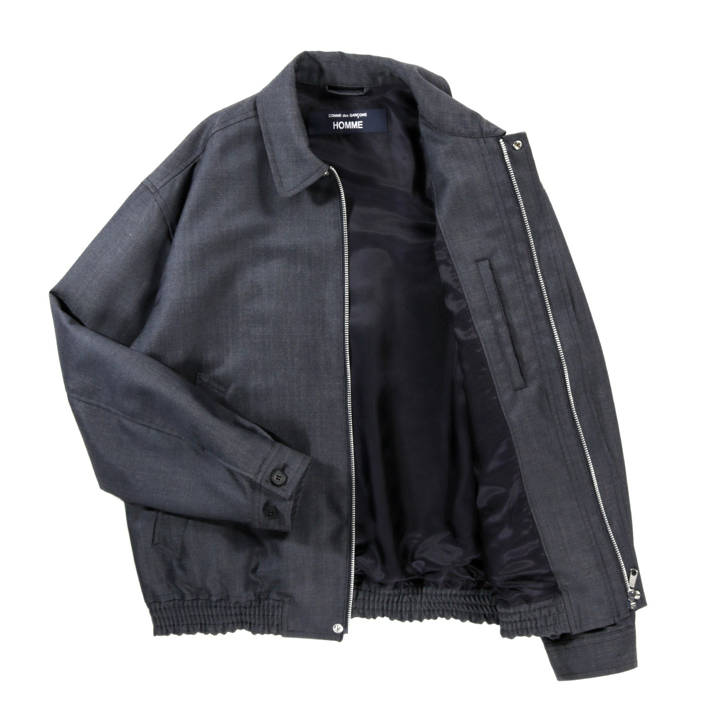 COMME DES GARCONS HOMME J010 LIGHTWEIGHT WOOL JACKET NAVY