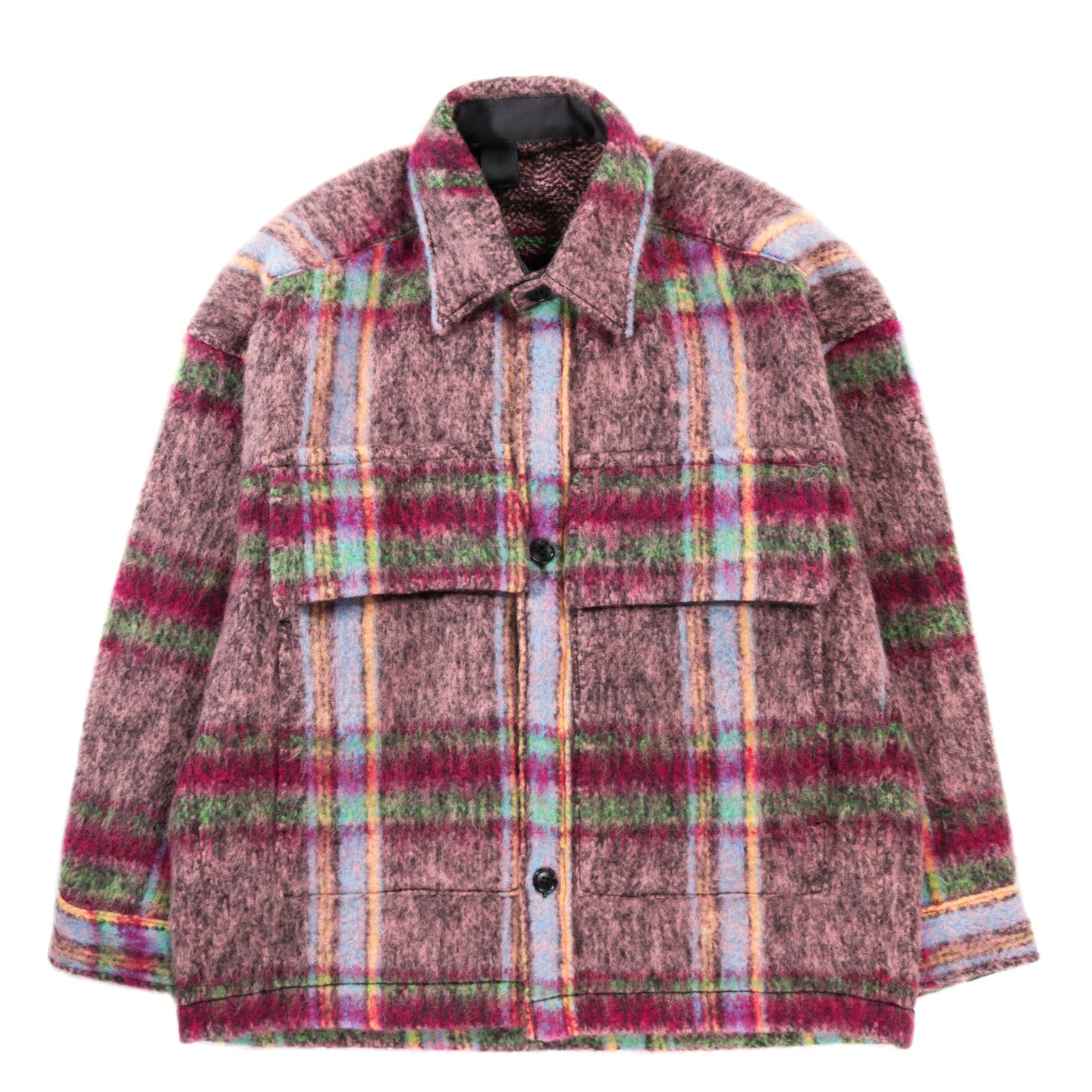 N.HOOLYWOOD 2242-BL05 MOHAIR BLOUSON PINK CHECK