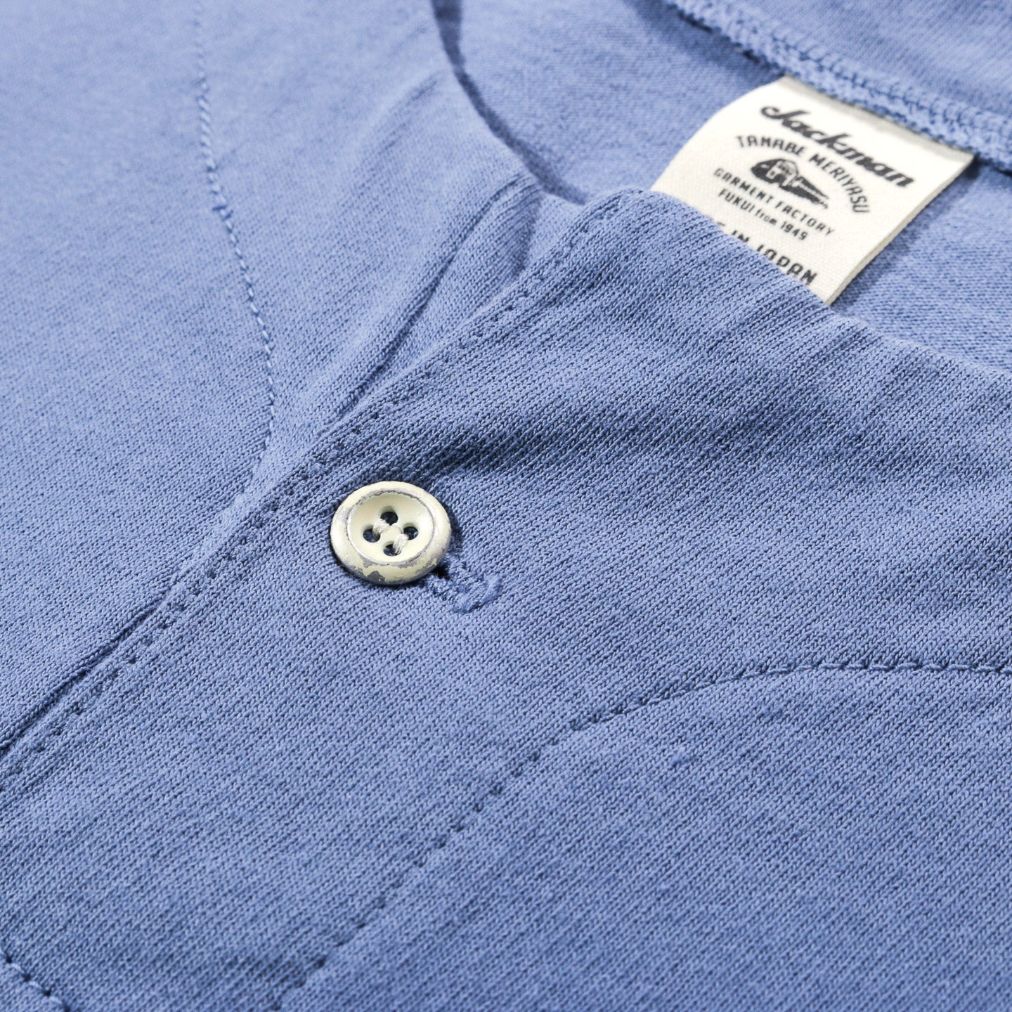 JACKMAN HENLEYNECK T-SHIRT SHADOW STEEL BLUE