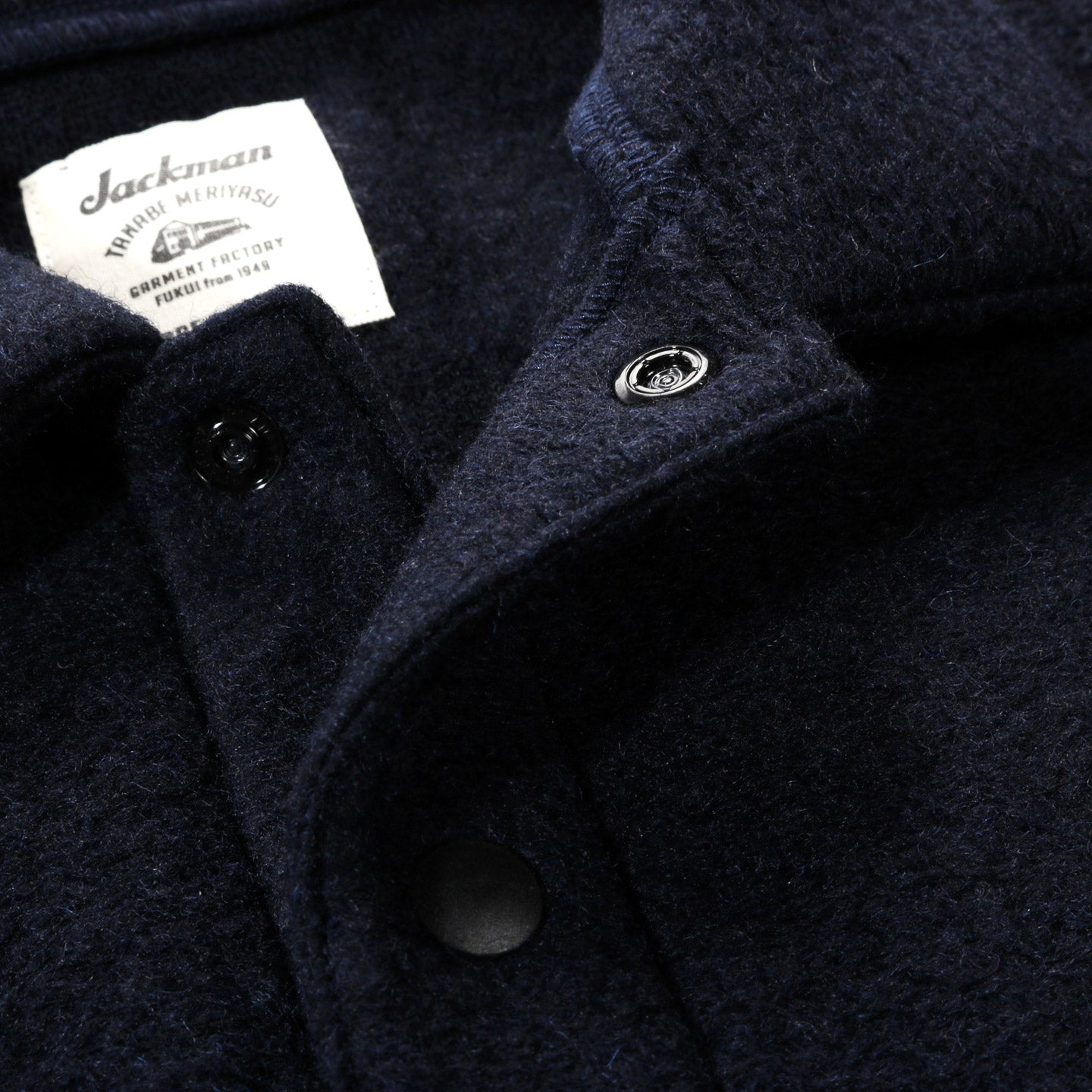 JACKMAN WOOL HIMO POLO NAVY