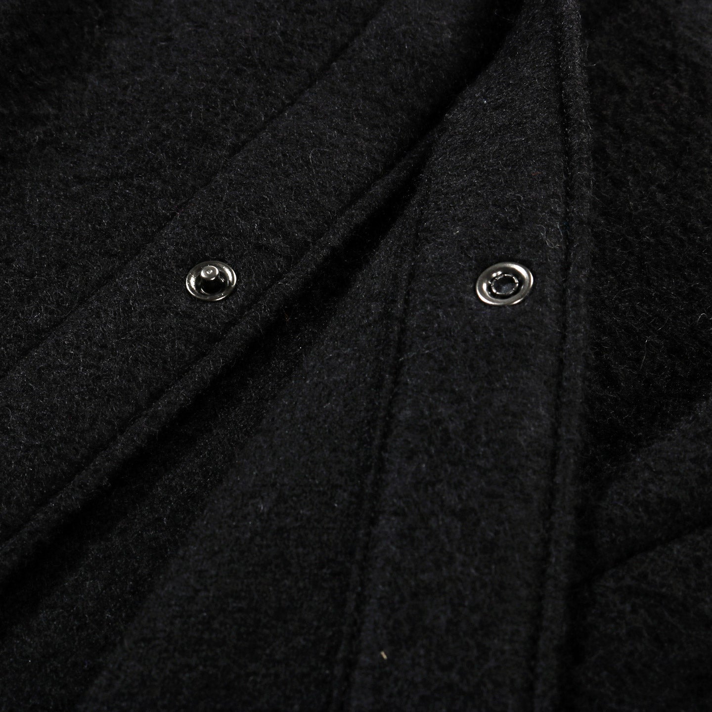 JACKMAN WOOL COACH SHIRT BLACK