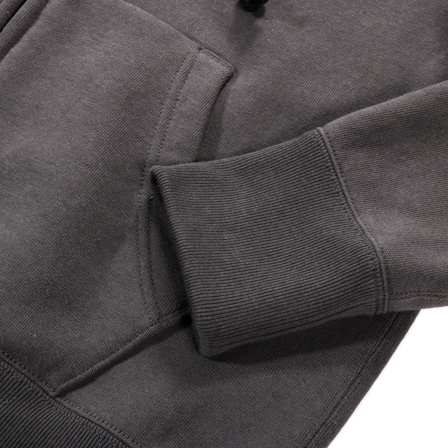 JACKMAN BIG LOOP AFTER HOOD ZIP HOODIE DARK GRAY