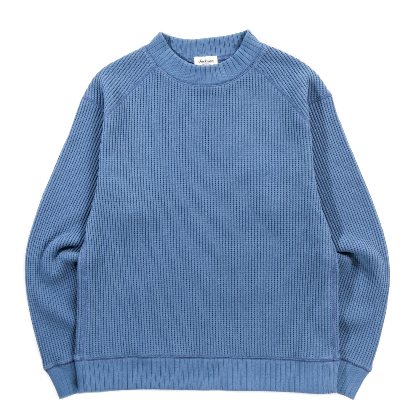 JACKMAN WAFFLE MID-NECK SMOKEY BLUE