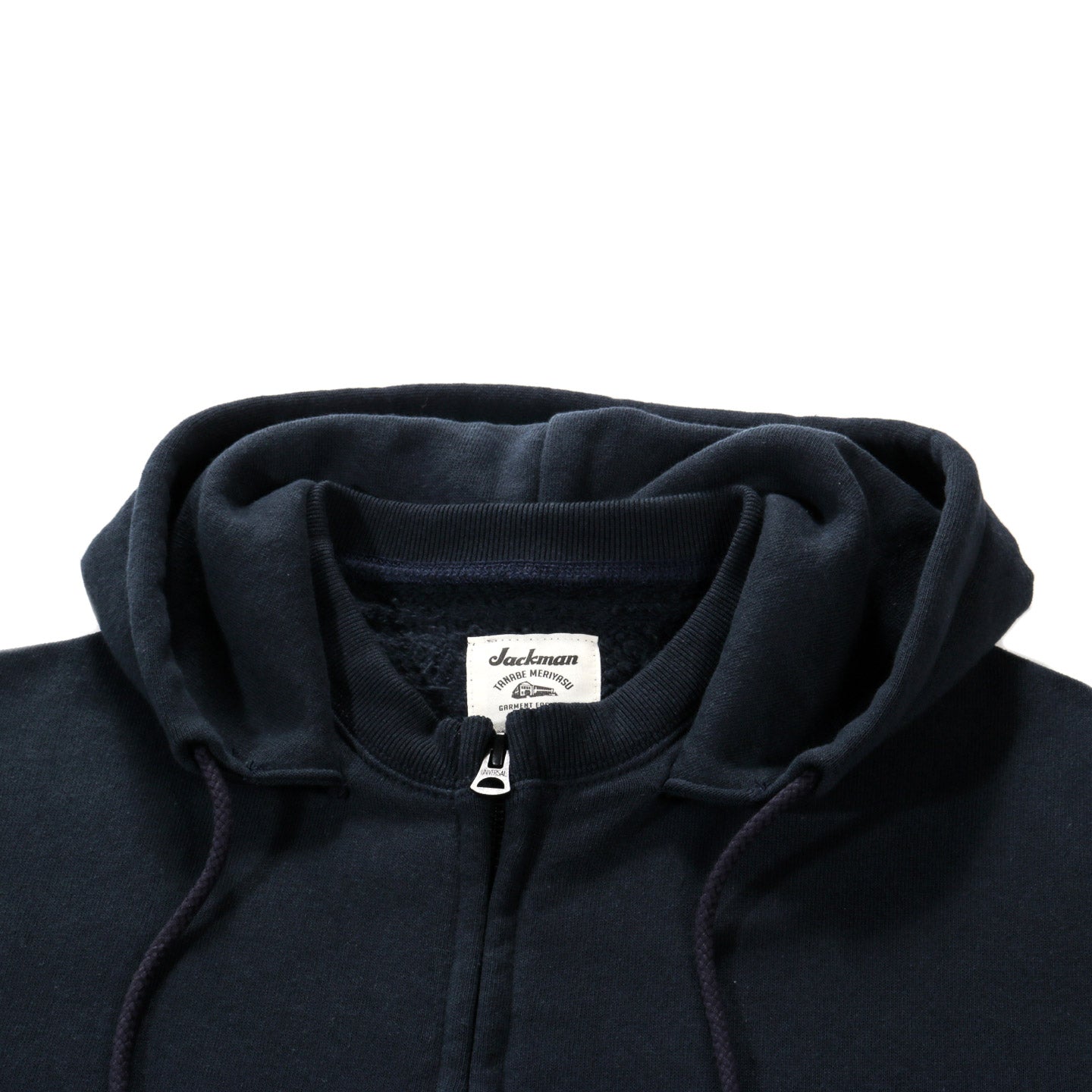 JACKMAN BIG LOOP AFTER HOOD ZIP HOODIE DARK NAVY