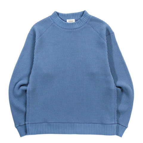 JACKMAN WAFFLE MID-NECK SMOKEY BLUE