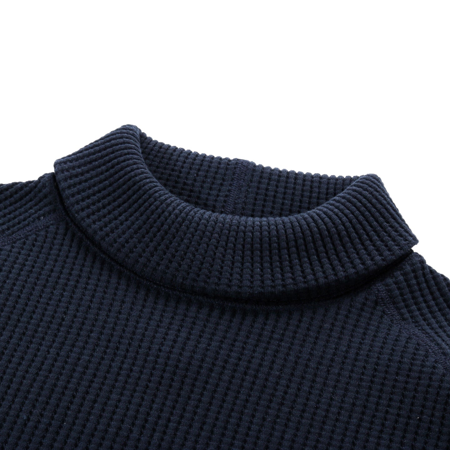 JACKMAN WAFFLE HIGHNECK DARK NAVY