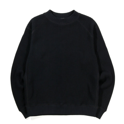 JACKMAN WAFFLE MID-NECK BLACK