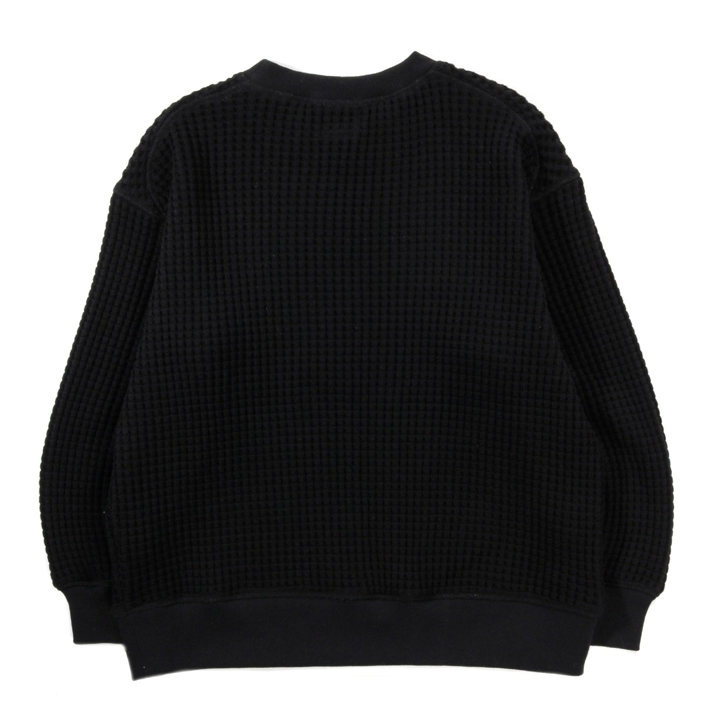 JACKMAN BIG WAFFLE CREWNECK BLACK