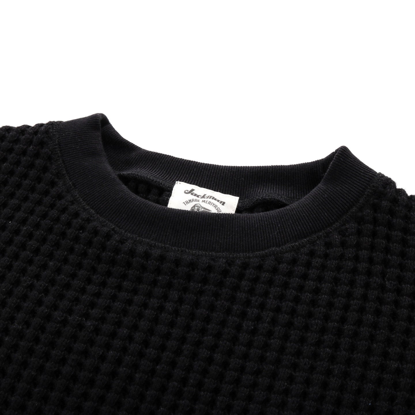 JACKMAN BIG WAFFLE CREWNECK BLACK