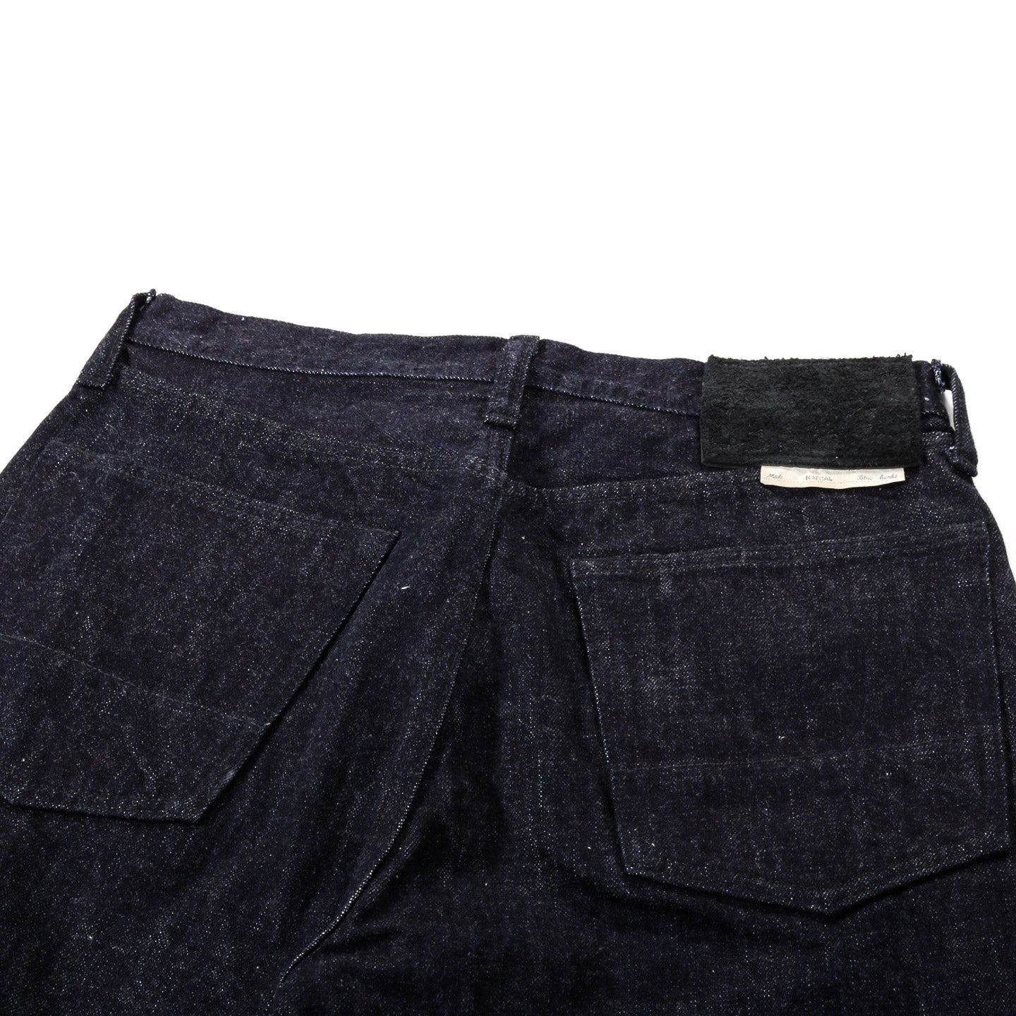 KAPITAL 14OZ DENIM 5P MONKEY CISCO BLACK THREAD INDIGO