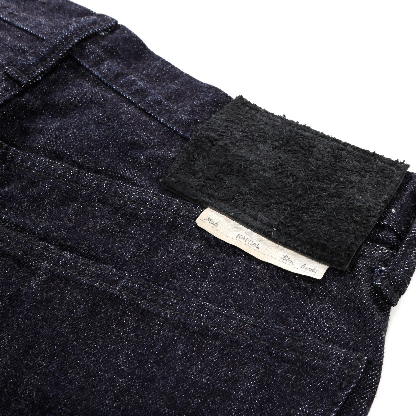 KAPITAL 14OZ DENIM 5P MONKEY CISCO BLACK THREAD INDIGO