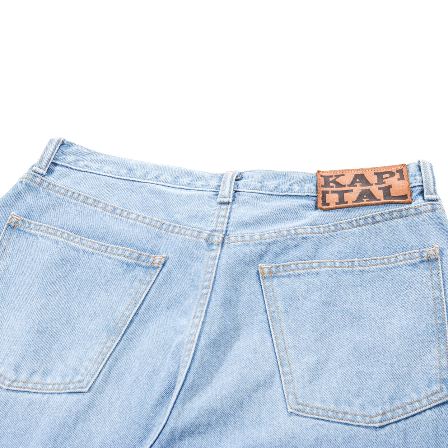 KAPITAL 13.5OZ ZIMBABWE DENIM CLUB BAGGY PANTS PRO