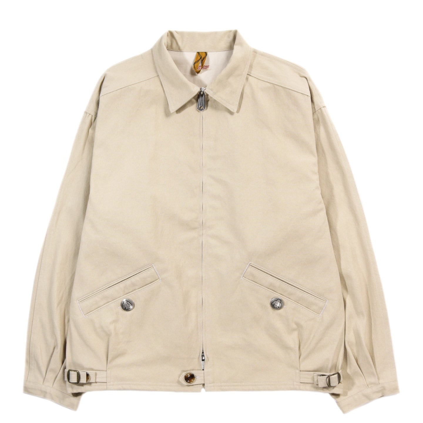 KAPITAL WR CANVAS ZIP-UP KAYAK PAW-PAW BLOUSON BEIGE