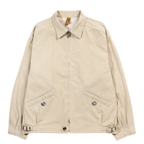 KAPITAL WR CANVAS ZIP-UP KAYAK PAW-PAW BLOUSON BEIGE