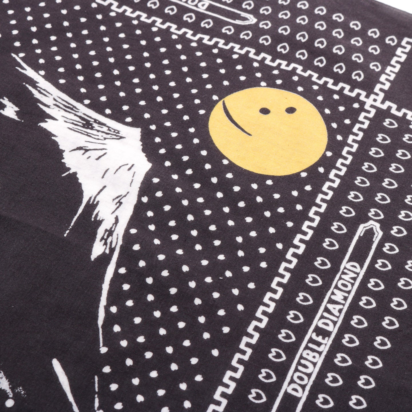 KAPITAL FASTCOLOR SELVEDGE BANDANA MIRRORED FUJI PROFILE RAINBOWY BLACK