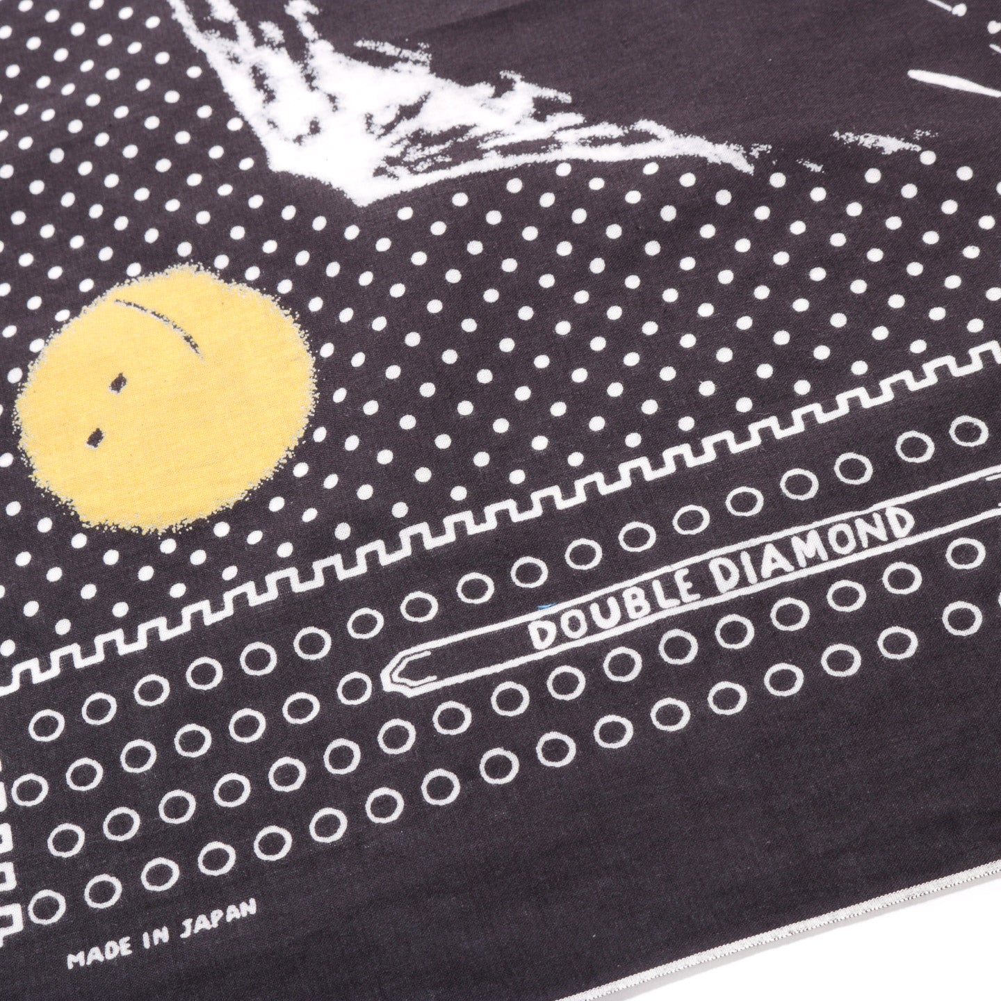 KAPITAL FASTCOLOR SELVEDGE BANDANA MIRRORED FUJI PROFILE RAINBOWY BLACK